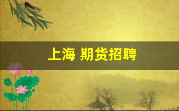 上海 期货招聘(上海期货招聘操盘手)_https://www.xzdzcjx.com_深交所_第1张